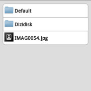 DiziDisk - интерфейс для Android - Оглавление диска