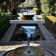 Нижние сады Хенералифе. Альгамбра. Гранада, Испания, 2015