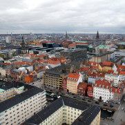 Панорама Копенгагена со смотровой церкви Спасителя, 2010