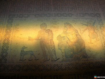 Кипр. Пафос. Фрагмент мозаики на вилле Диониса