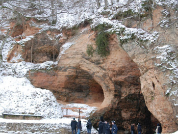 Латвия-2008. Сигулда. Пещера Гутманя