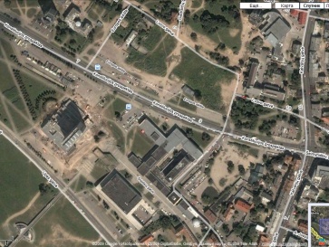 Вильнюс. Район нового Сити-центра. Вид из космоса (Гугл-карты)