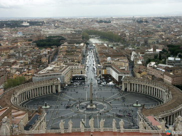 Панорама Рима с Собора Св.Петра