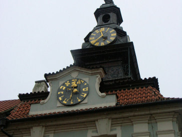 Прага. Часы в еврейском квартале