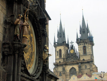 Прага. Староместские куранты Орлой