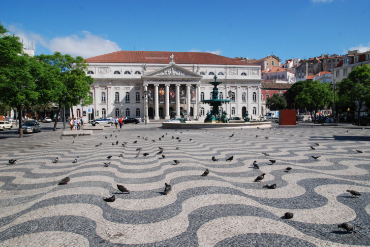Площадь Россио. Лиссабон, Португалия. 2010