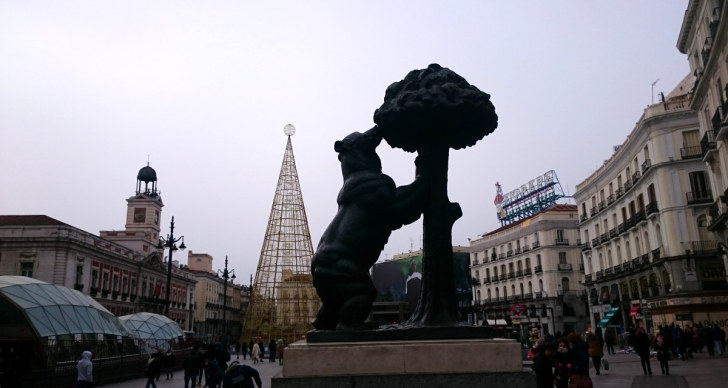 Площадь Сол. Мадрид, Испания, 2016
